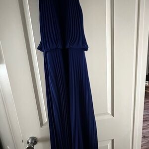 Elegant Navy Blue Maxi Dress